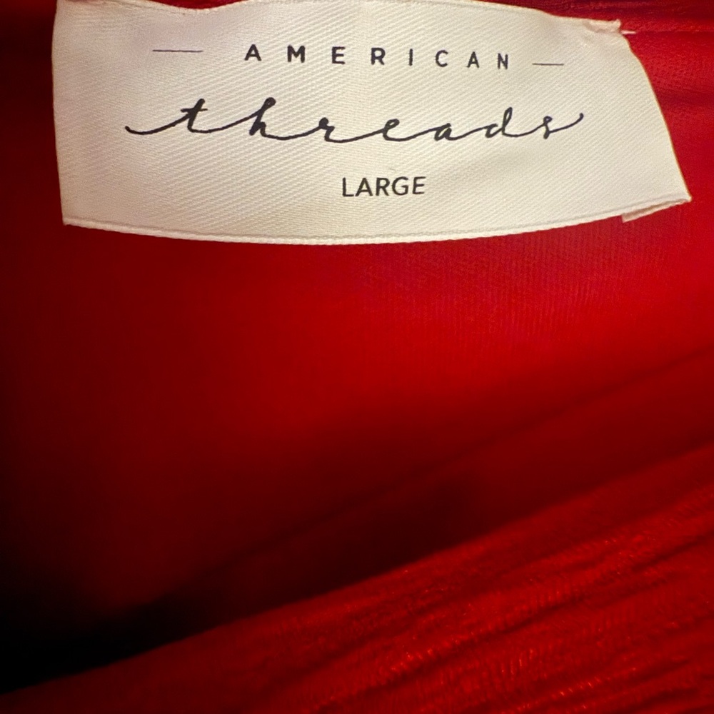 American Threads Red Jumpsuit - Picture 2 of 3